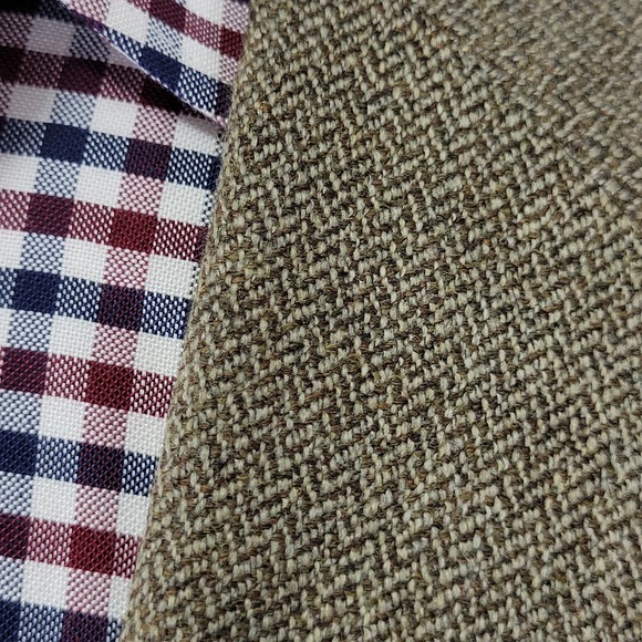 Eddie Bauer Men's Sport Coat Blazer Three Button‎ Brown Herringbone Wool 46L - Picture 11 of 16